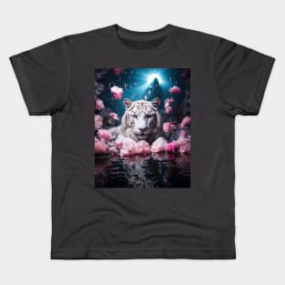 Resting White Tiger 2 Kids T-Shirt